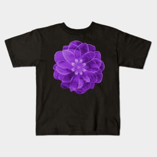 Purple texture flower Kids T-Shirt